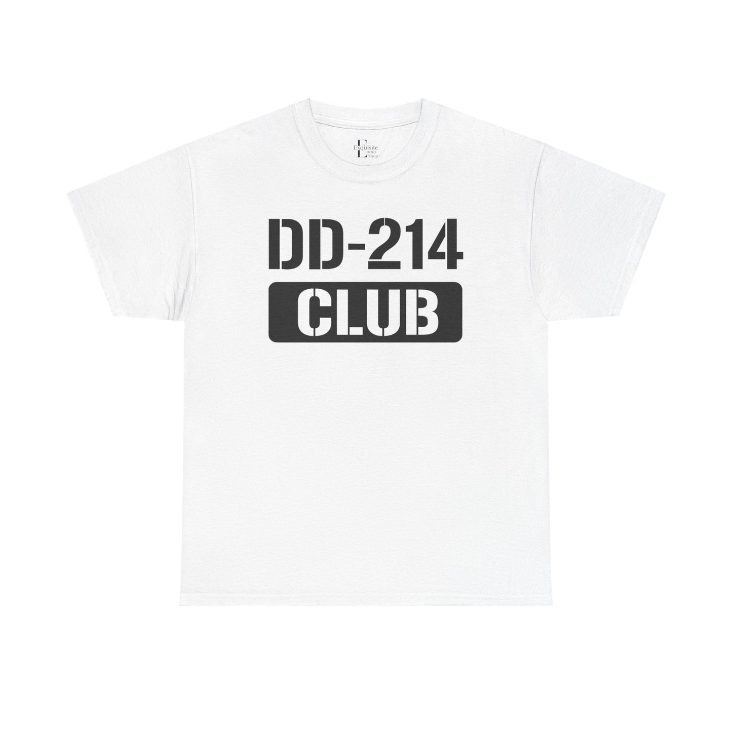 DD-214 Club Unisex Heavy Cotton Tee, Veteran Pride Shirt, Casual Wear, Military