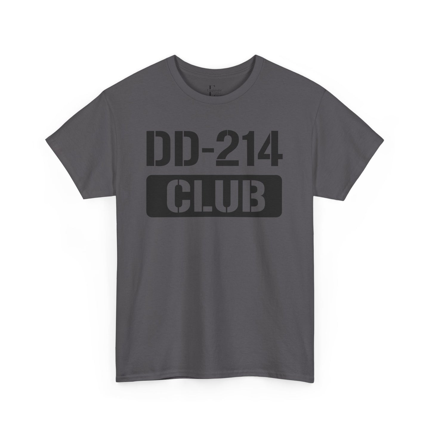 DD-214 Club Unisex Heavy Cotton Tee, Veteran Pride Shirt, Casual Wear, Military