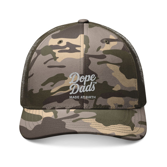 Dope dads Camouflage Trucker Hat for Dads