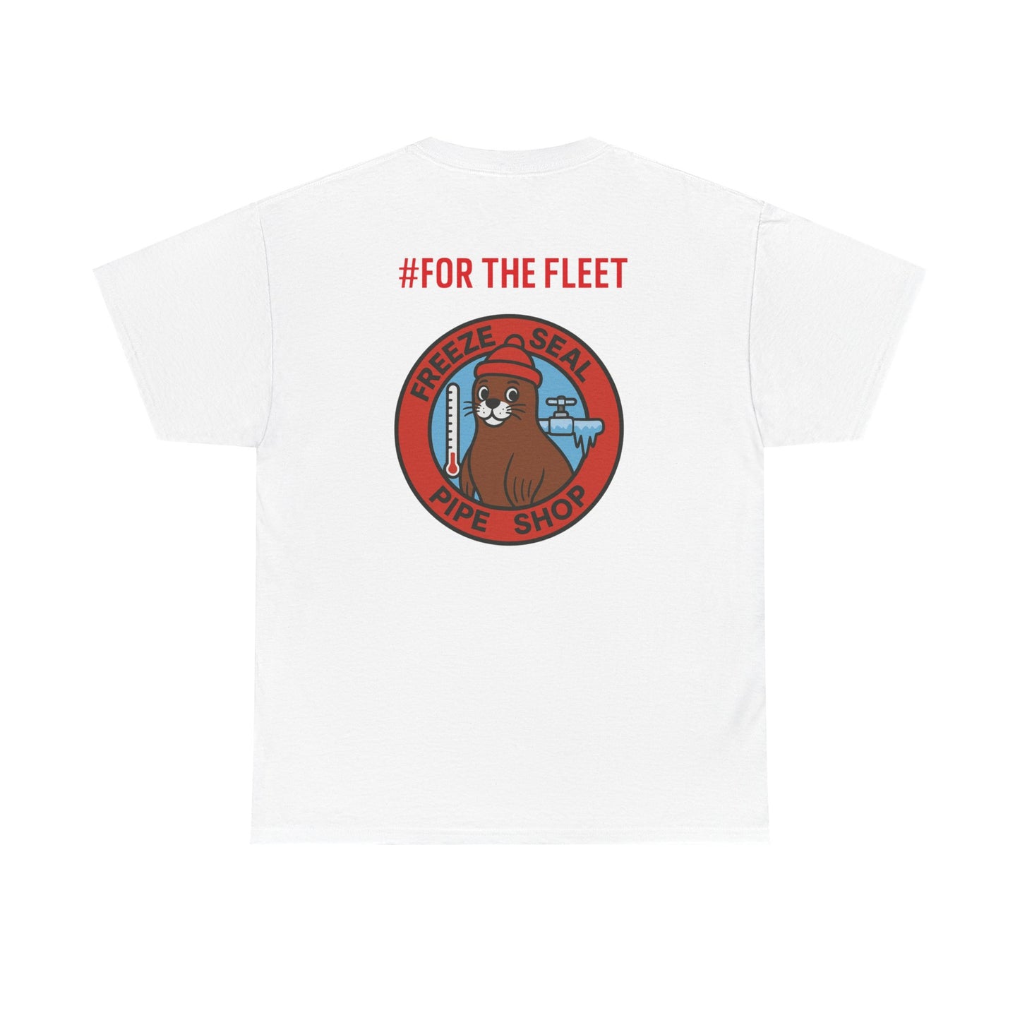 Unisex Heavy Cotton Tee with Bold Design, Casual Wear, Gift for Him/Her, Streetwear, Graphic Tee, Everyday Comfort, #ForTheFleet
