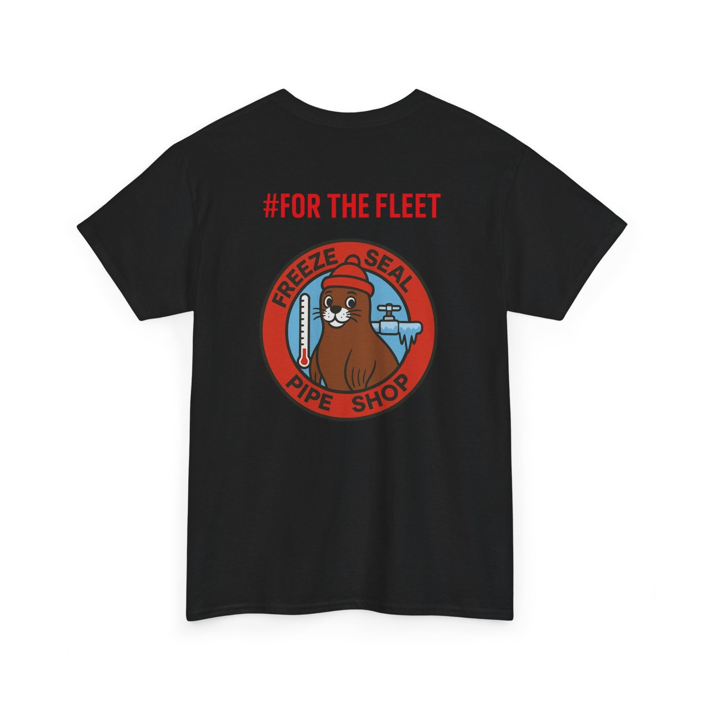 Unisex Heavy Cotton Tee with Bold Design, Casual Wear, Gift for Him/Her, Streetwear, Graphic Tee, Everyday Comfort, #ForTheFleet
