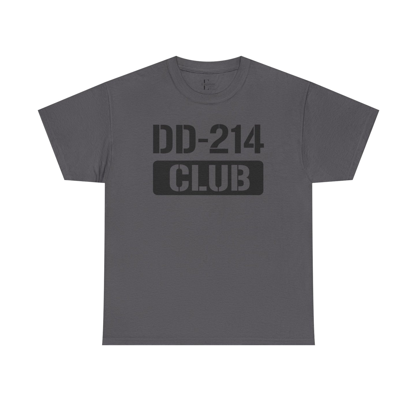 DD-214 Club Unisex Heavy Cotton Tee, Veteran Pride Shirt, Casual Wear, Military