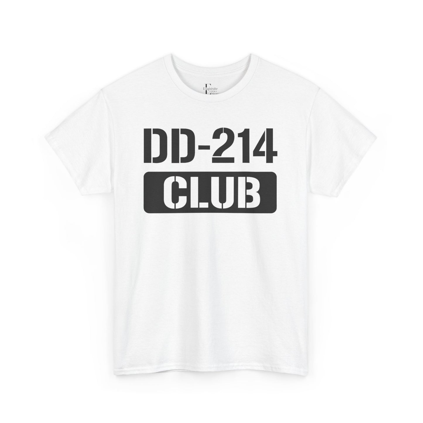 DD-214 Club Unisex Heavy Cotton Tee, Veteran Pride Shirt, Casual Wear, Military
