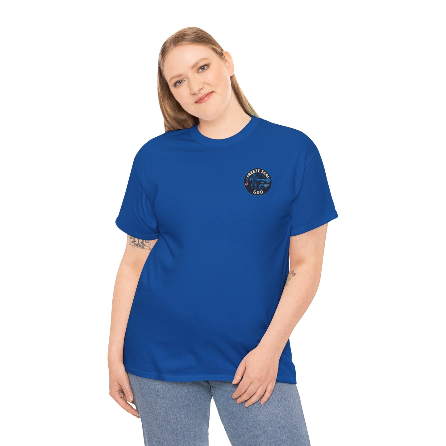 Freeze seal god logo unisex Heavy Cotton Tee