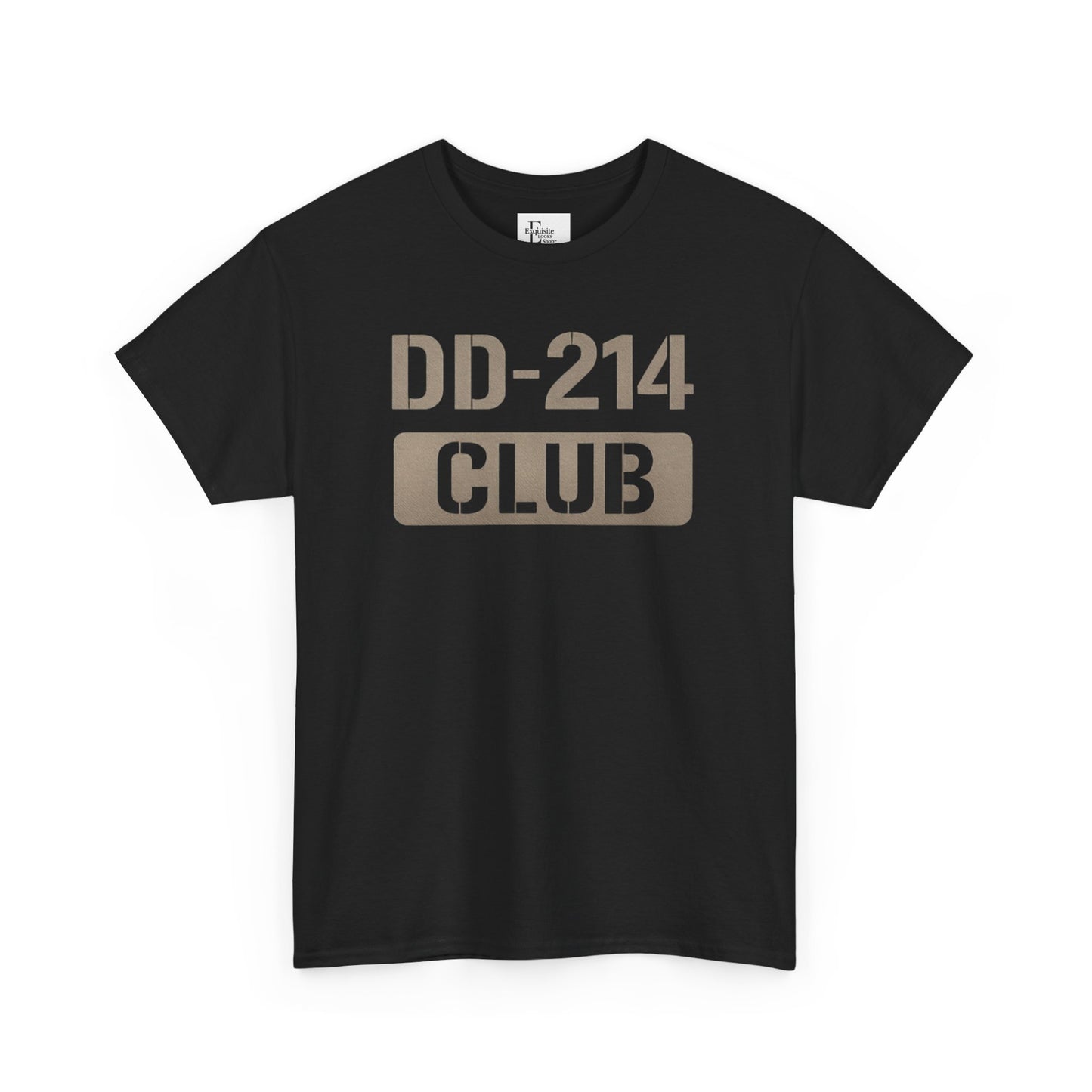 DD-214 Club Unisex Heavy Cotton Tee, Veteran T-Shirt, Military Appreciation Shirt, Gift for Veterans, Casual Everyday Wear
