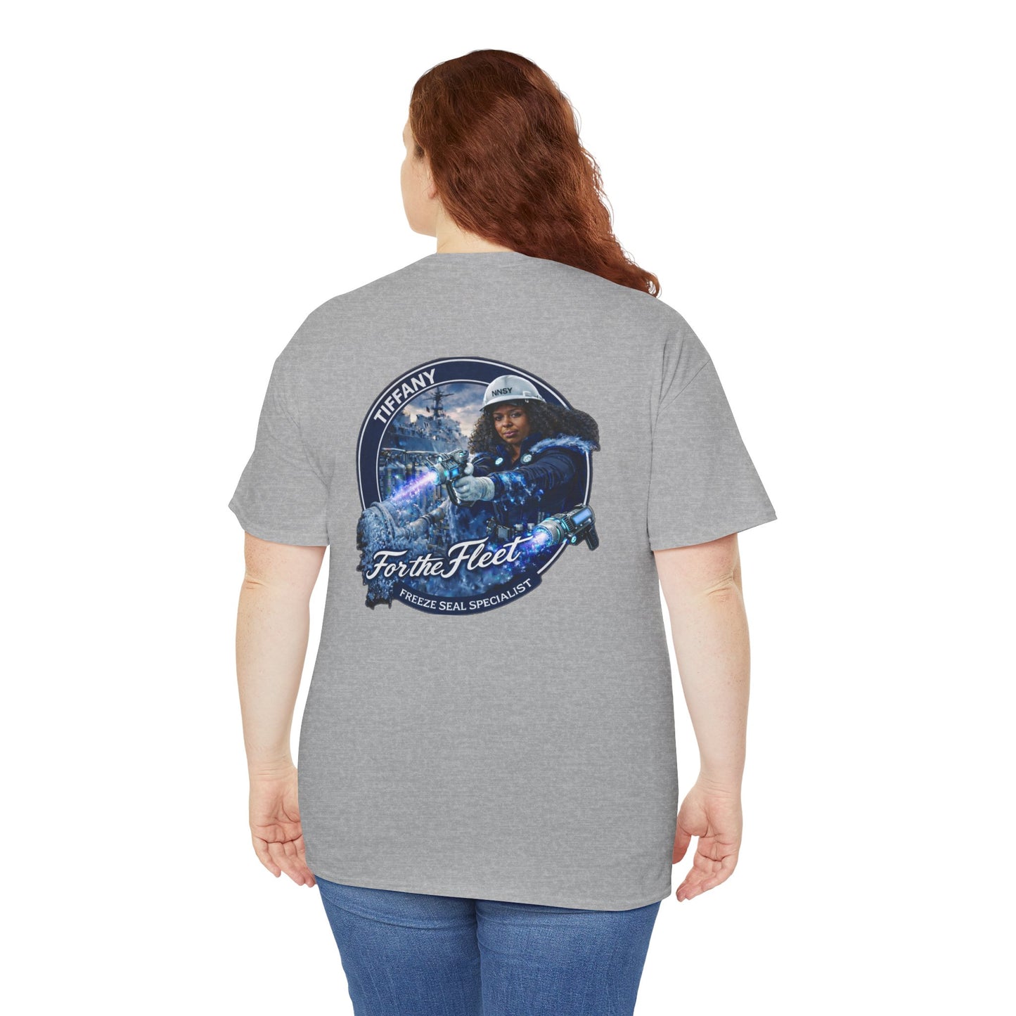 For the Fleet Tee — 'Tiffany' Space Pilot Graphic T-Shirt