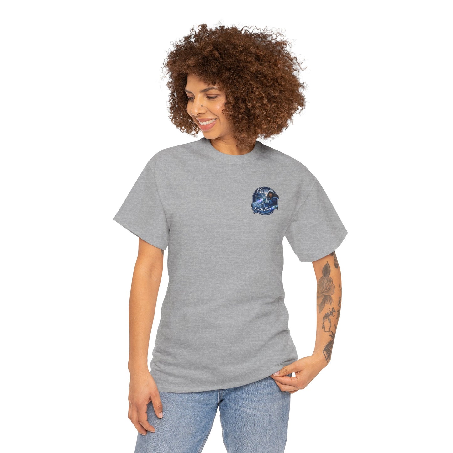 For the Fleet Tee — 'Tiffany' Space Pilot Graphic T-Shirt