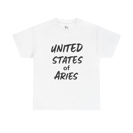 Astrological Aries Tee | Unisex Heavy Cotton Shirt for Zodiac Lovers, Horoscope Gift, Astrology Apparel, Birthday Tee, Aries Gifts