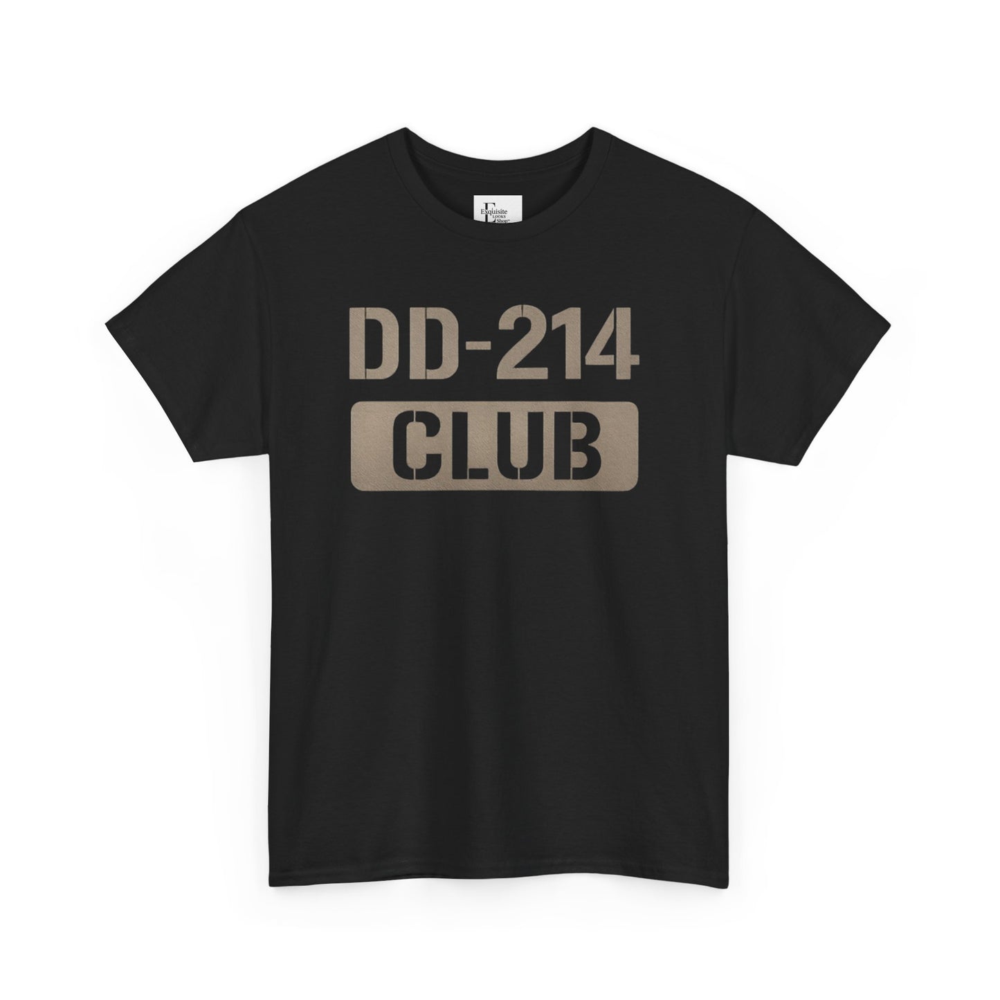 DD-214 Club Unisex Heavy Cotton Tee, Veteran T-Shirt, Military Appreciation Shirt, Gift for Veterans, Casual Everyday Wear