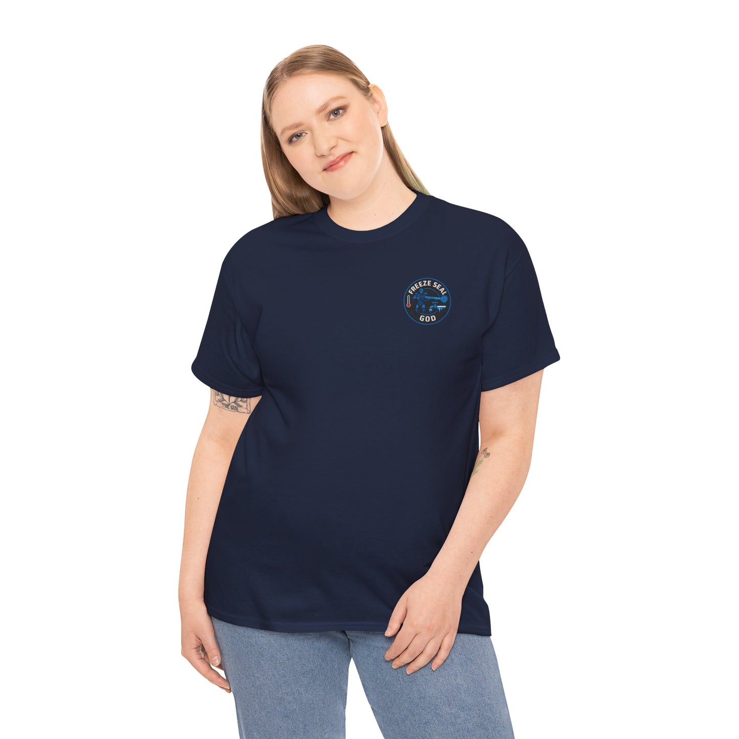 Freeze seal god logo unisex Heavy Cotton Tee