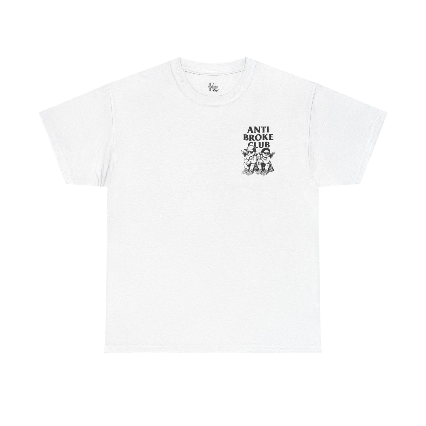 Anti Broke Club Graphic Tee, Casual Wear, Gift for Friends, Streetwear, Statement Shirt