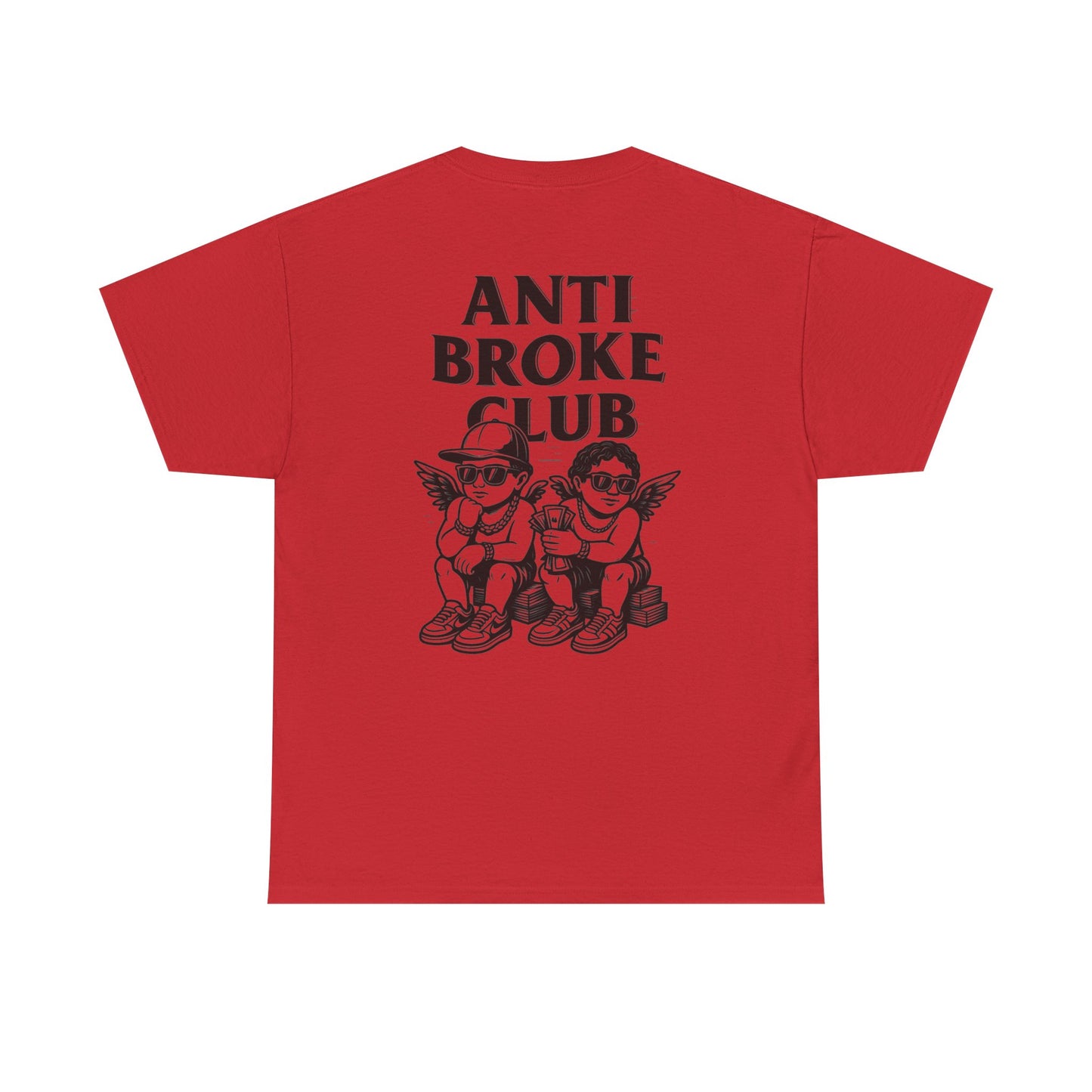 Anti Broke Club Graphic Tee, Casual Wear, Gift for Friends, Streetwear, Statement Shirt