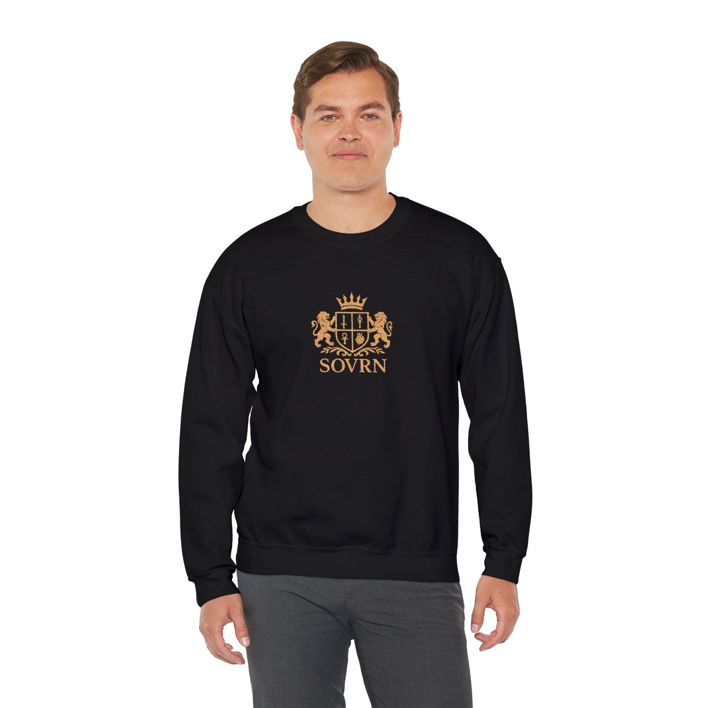 SOVRN "Red and Gold" Embroidered sweatshirt