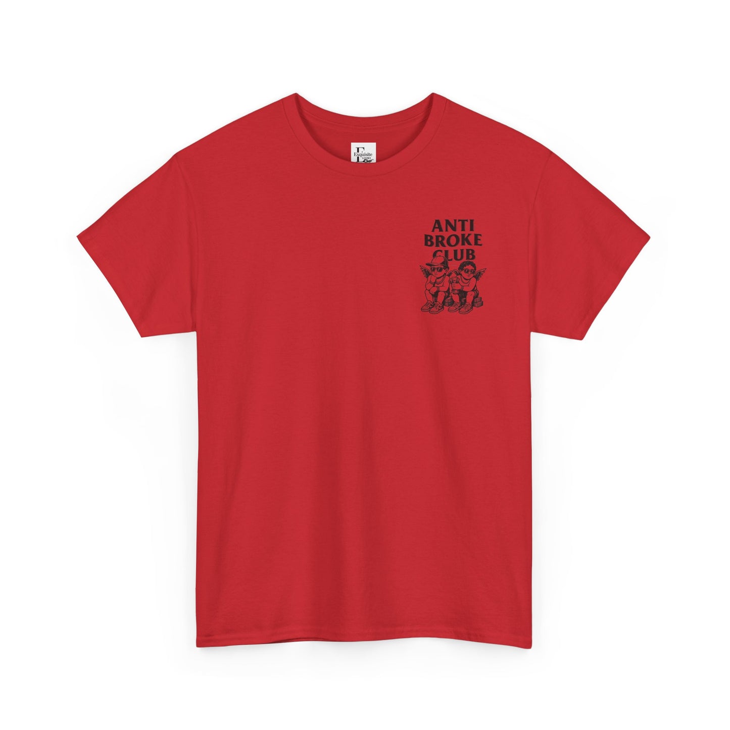 Anti Broke Club Graphic Tee, Casual Wear, Gift for Friends, Streetwear, Statement Shirt