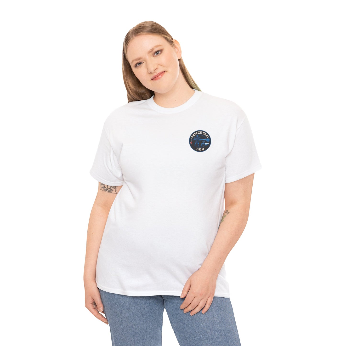 Freeze seal god logo unisex Heavy Cotton Tee