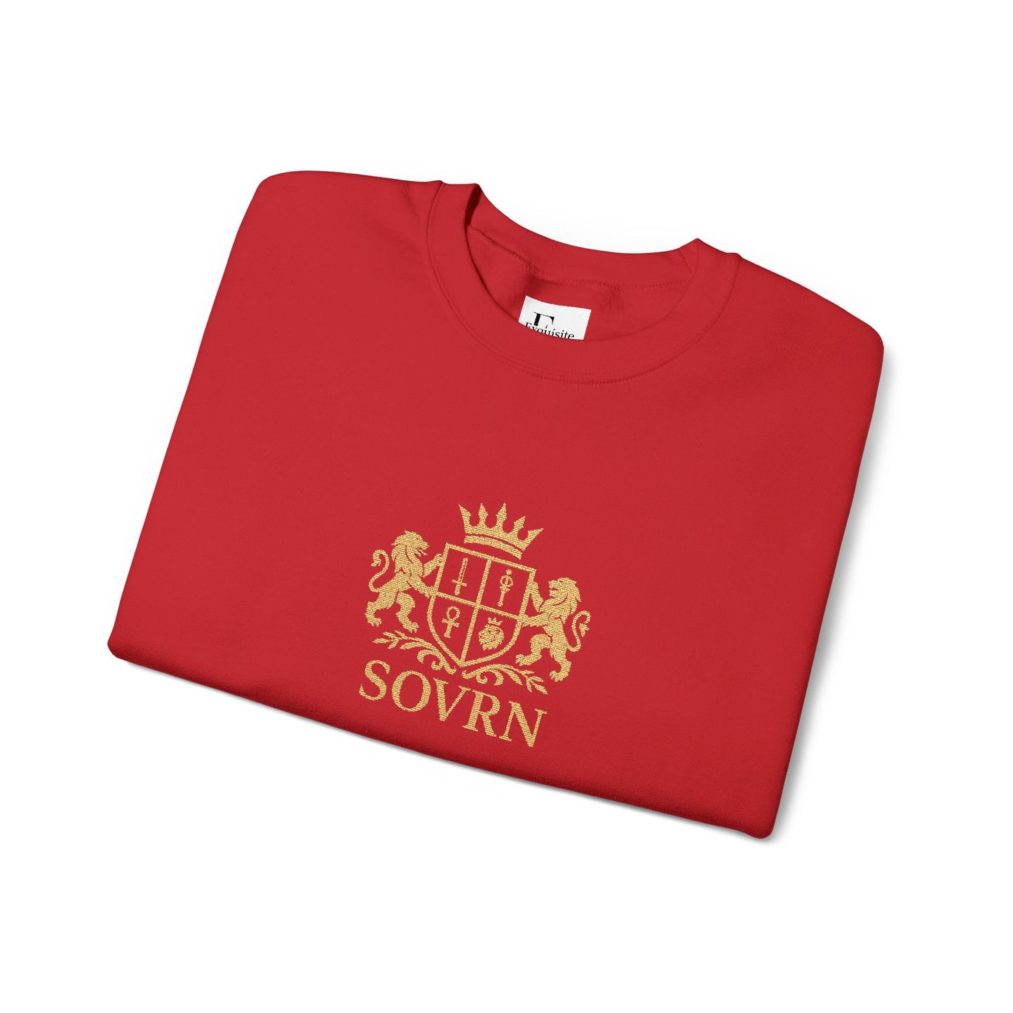 SOVRN "Red and Gold" Embroidered sweatshirt