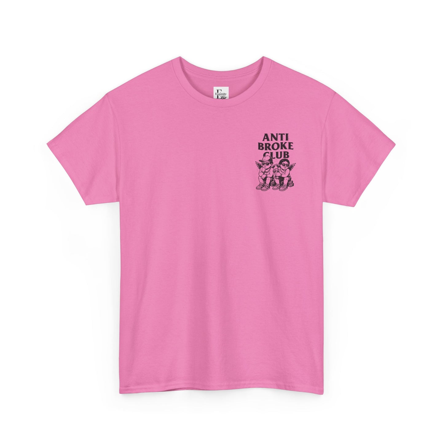 Anti Broke Club Graphic Tee, Casual Wear, Gift for Friends, Streetwear, Statement Shirt