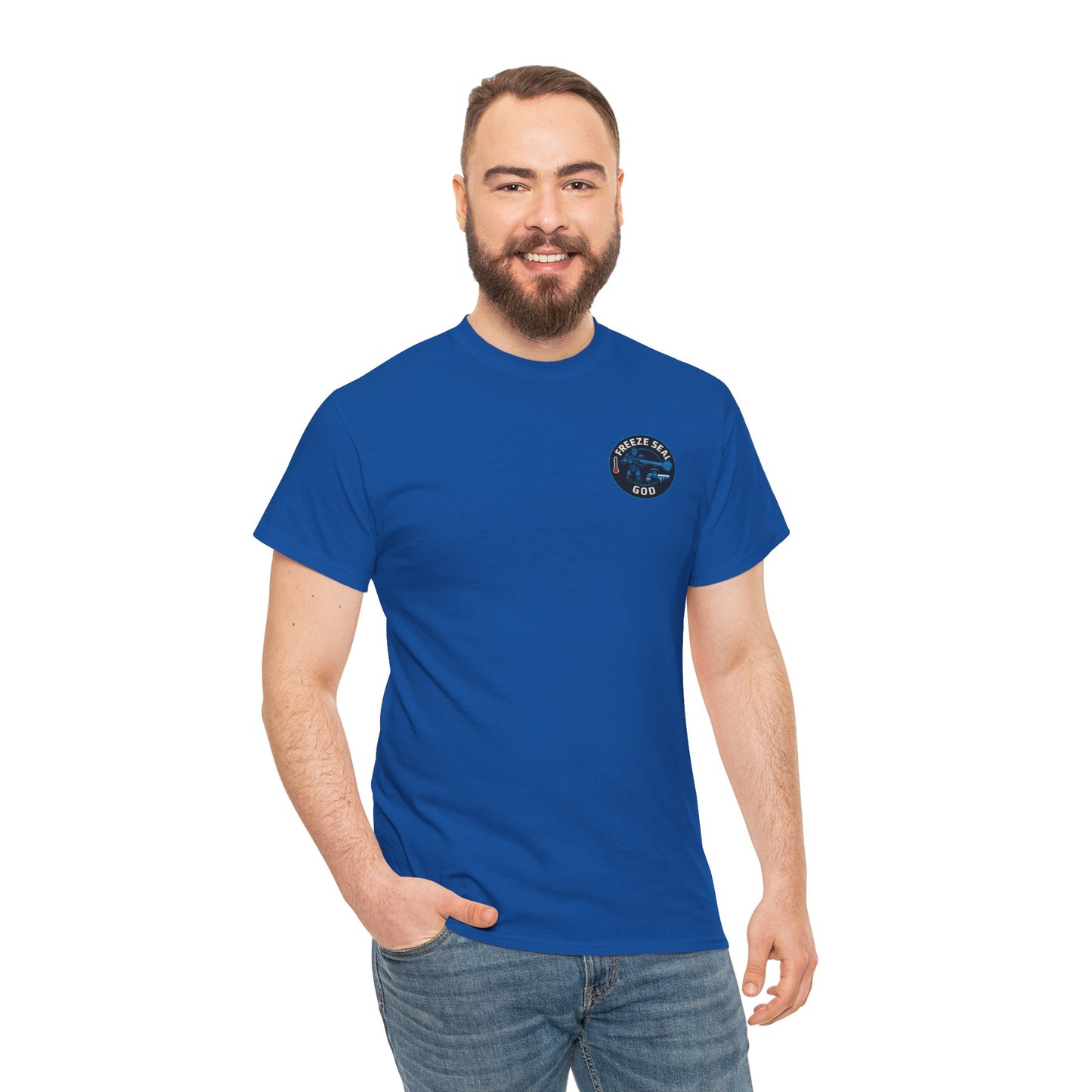 Freeze seal god logo unisex Heavy Cotton Tee