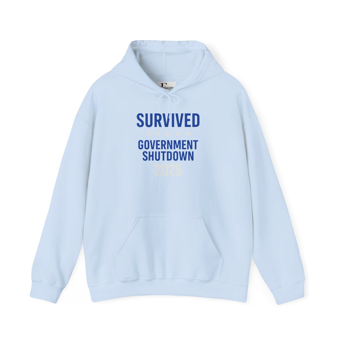 White text "Survived Government Shutdown" Hoodie