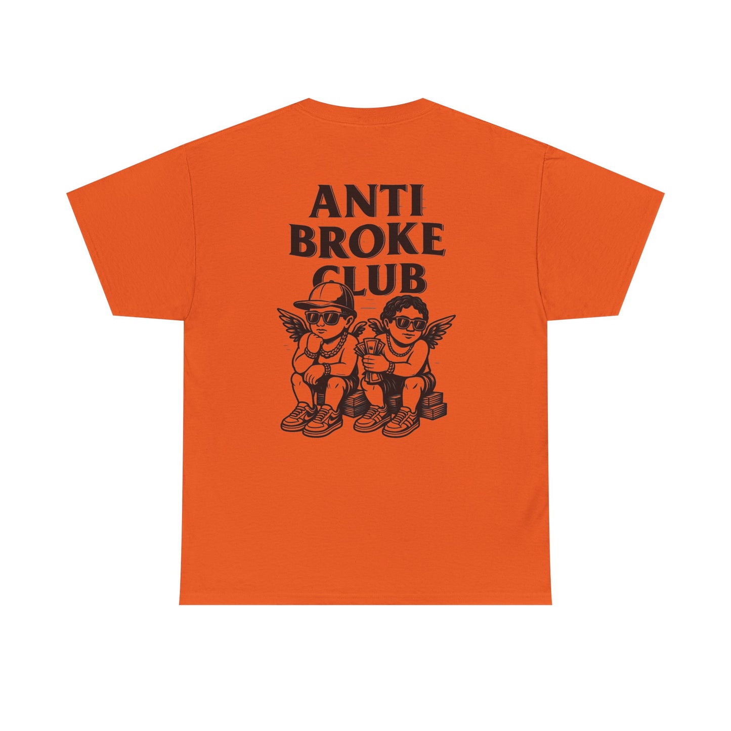 Anti Broke Club Graphic Tee, Casual Wear, Gift for Friends, Streetwear, Statement Shirt