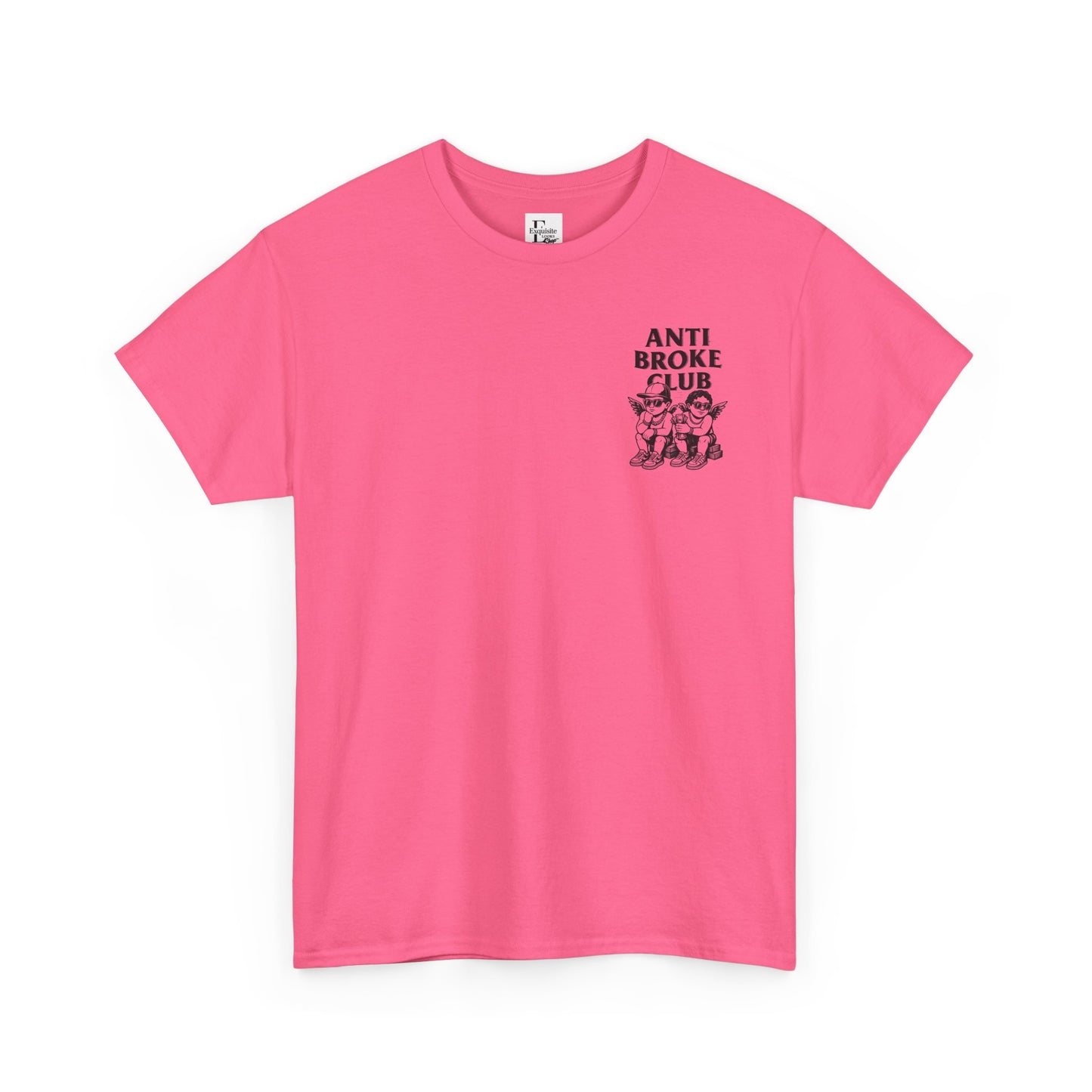 Anti Broke Club Graphic Tee, Casual Wear, Gift for Friends, Streetwear, Statement Shirt