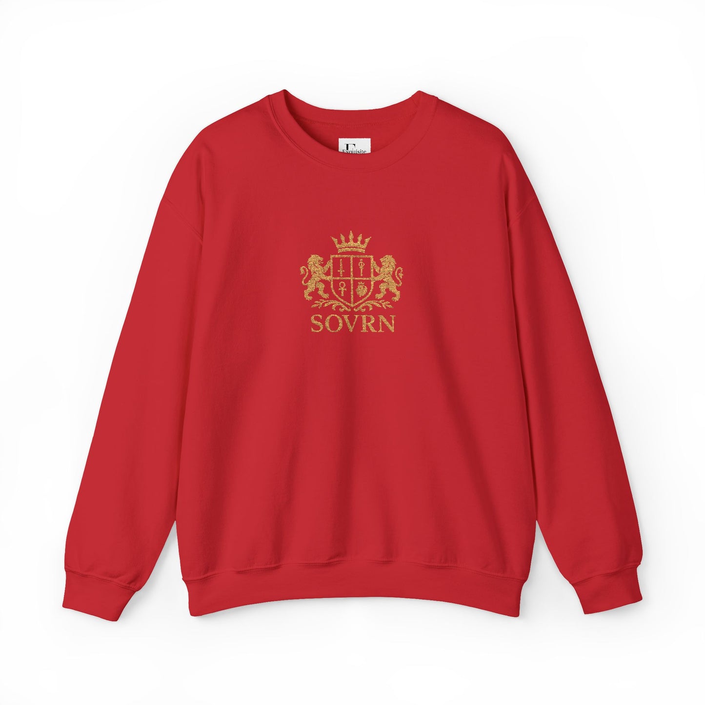 SOVRN "Red and Gold" Embroidered sweatshirt