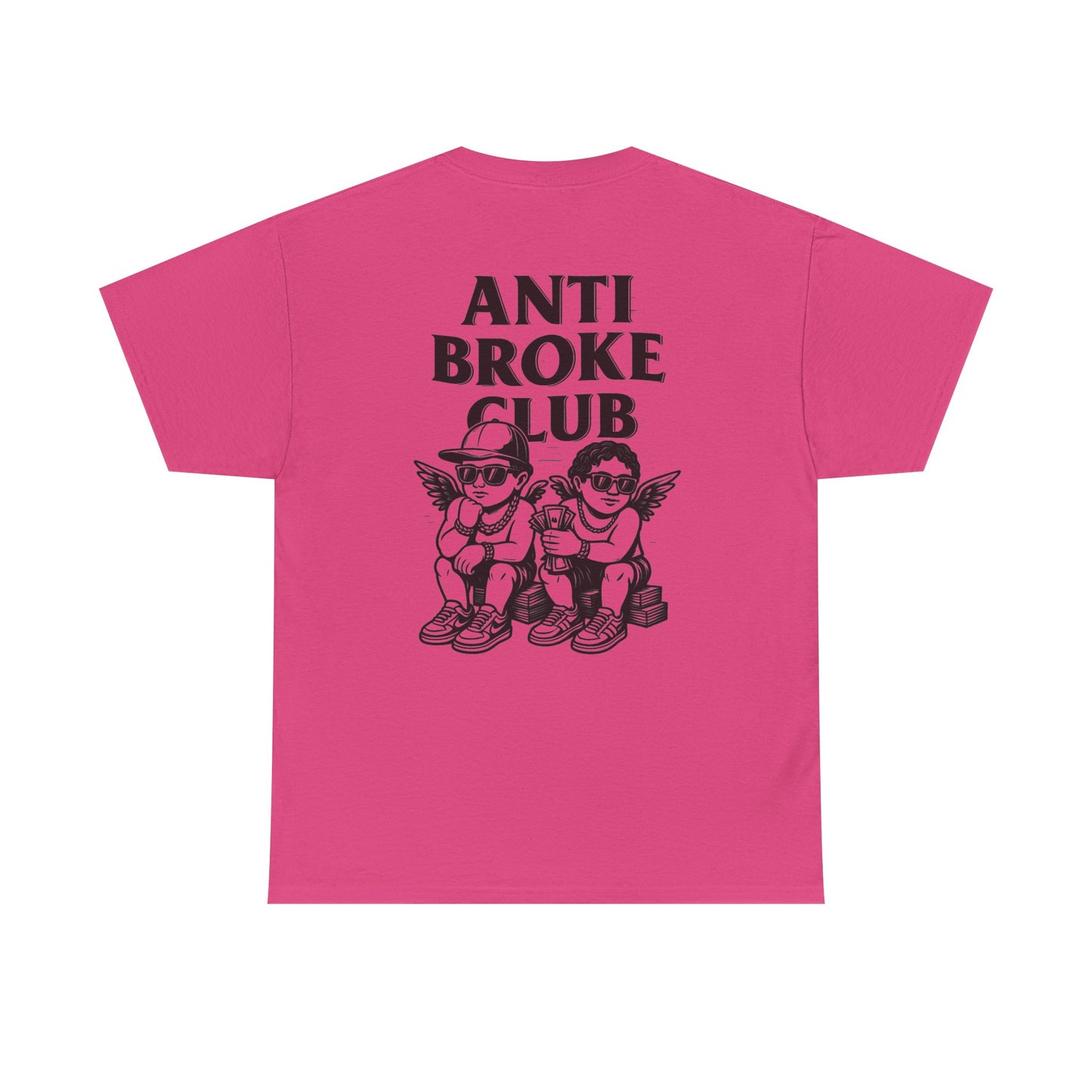 Anti Broke Club Graphic Tee, Casual Wear, Gift for Friends, Streetwear, Statement Shirt