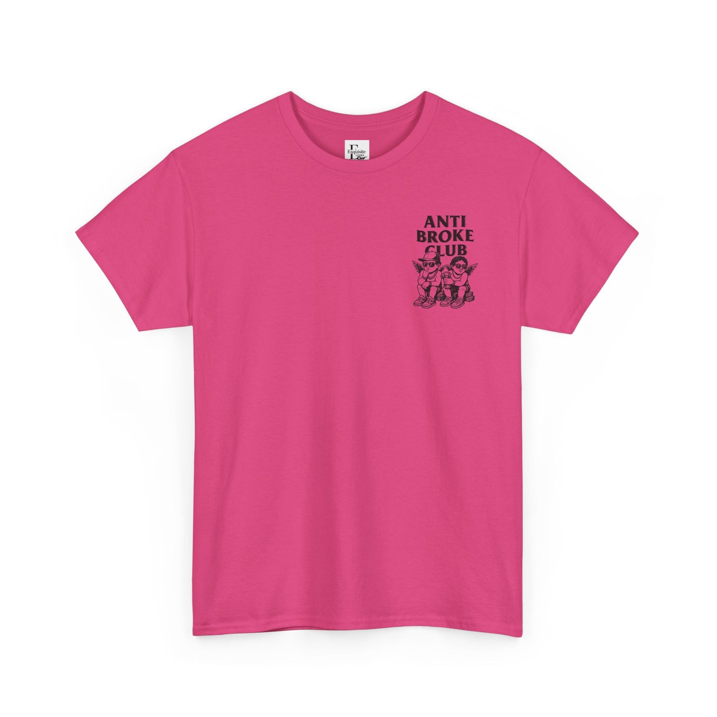 Anti Broke Club Graphic Tee, Casual Wear, Gift for Friends, Streetwear, Statement Shirt