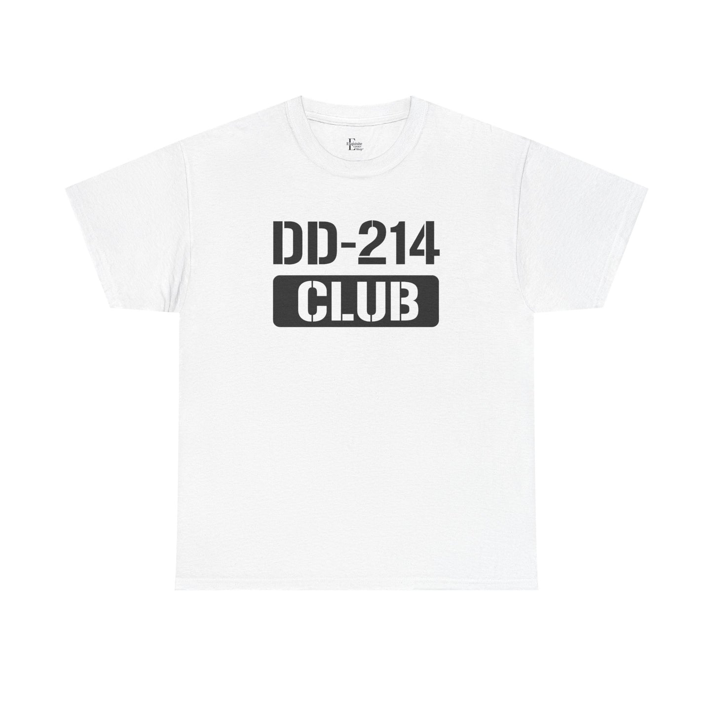 DD-214 Club Unisex Heavy Cotton Tee, Veterans Shirt, Patriotic T-Shirt, Casual Wear, Military Pride Apparel