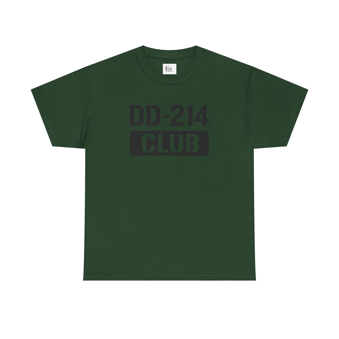 DD-214 Club Unisex Heavy Cotton Tee, Veterans Shirt, Patriotic T-Shirt, Casual Wear, Military Pride Apparel