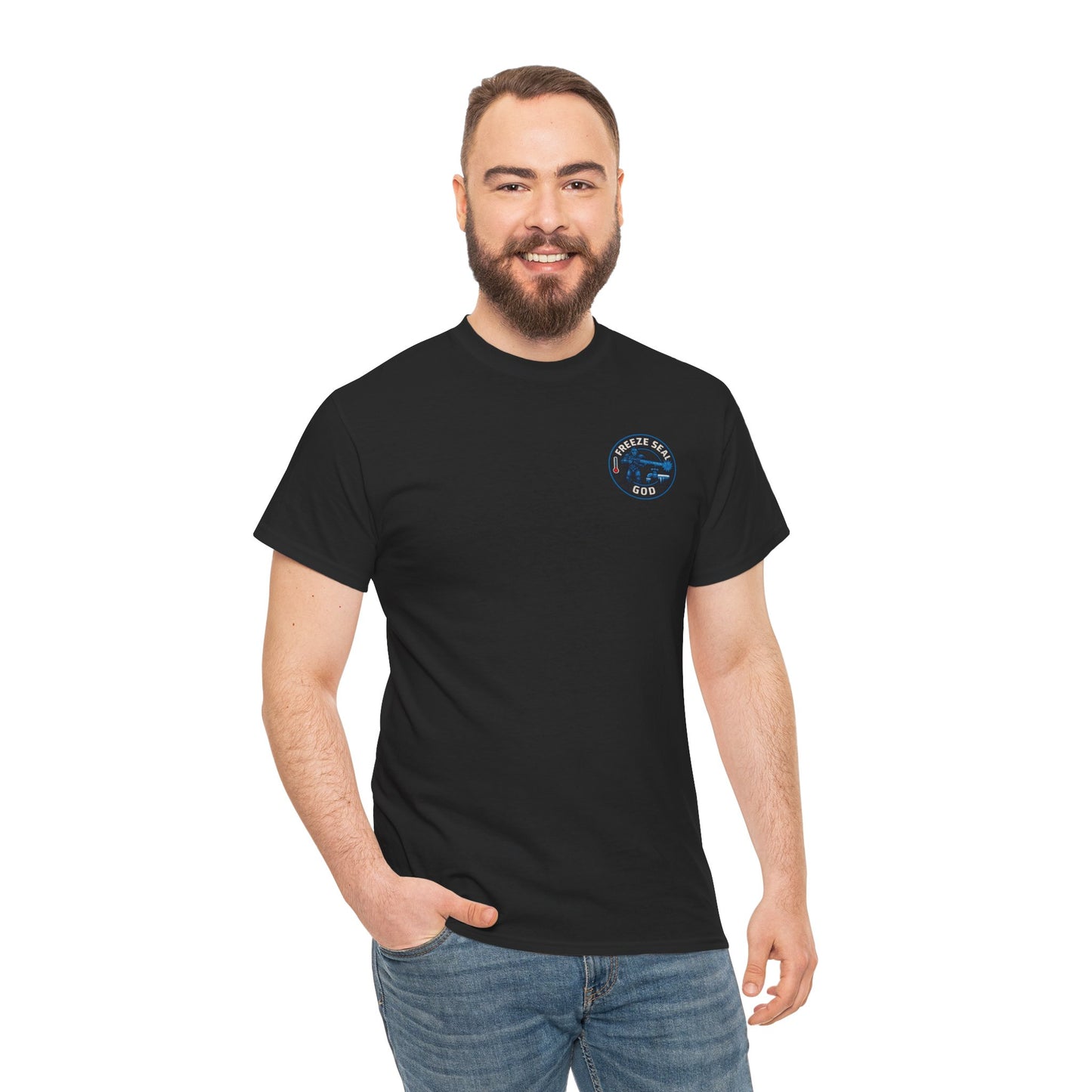 Freeze seal god logo unisex Heavy Cotton Tee