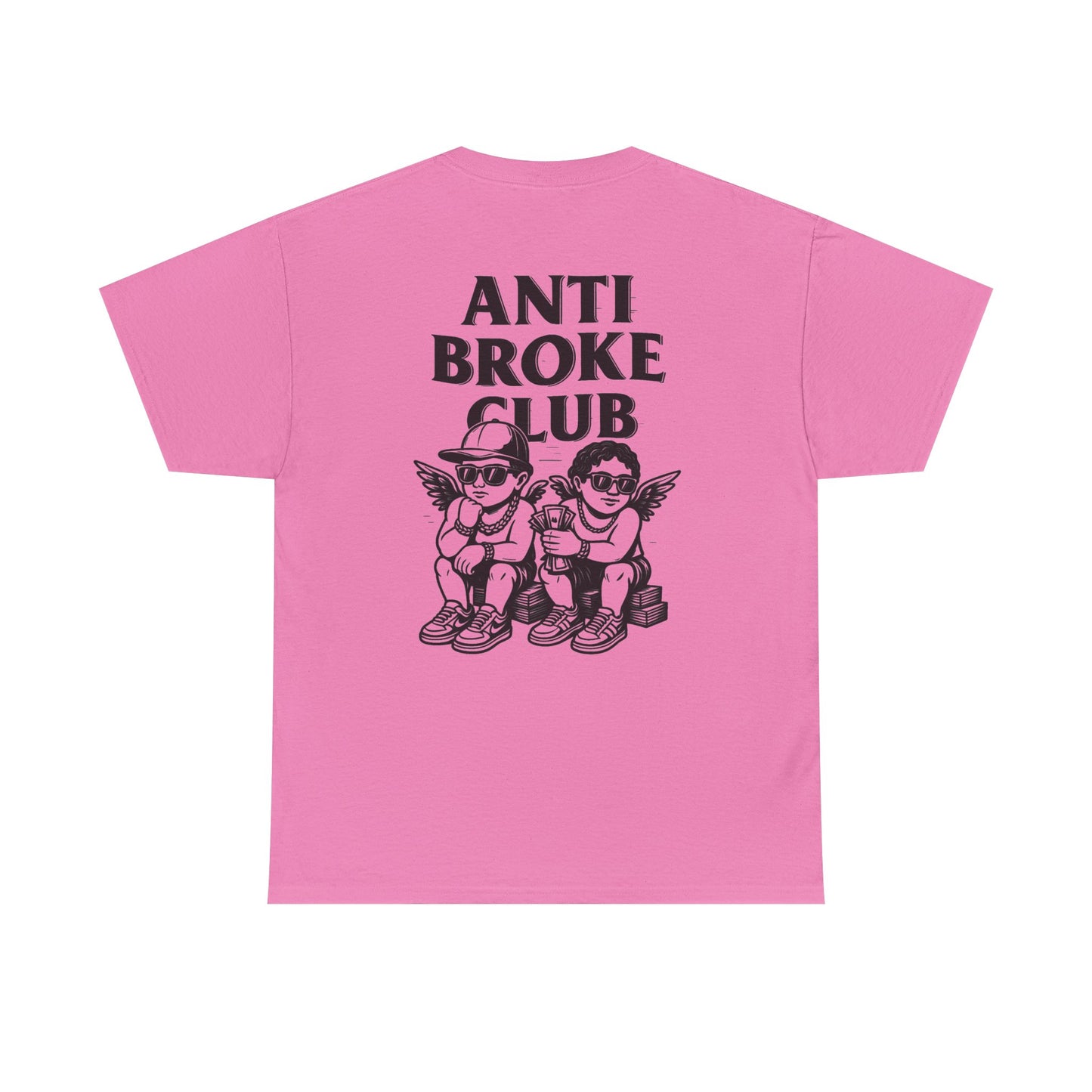 Anti Broke Club Graphic Tee, Casual Wear, Gift for Friends, Streetwear, Statement Shirt