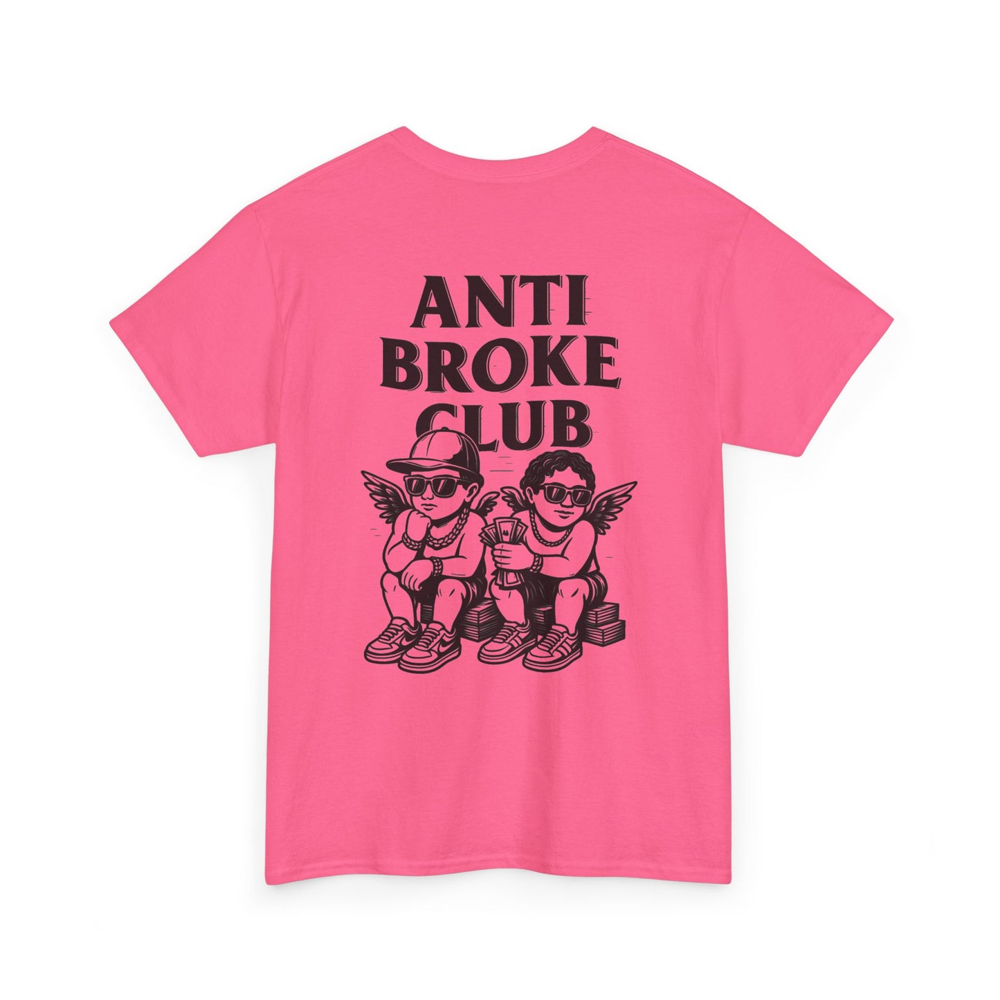 Anti Broke Club Graphic Tee, Casual Wear, Gift for Friends, Streetwear, Statement Shirt