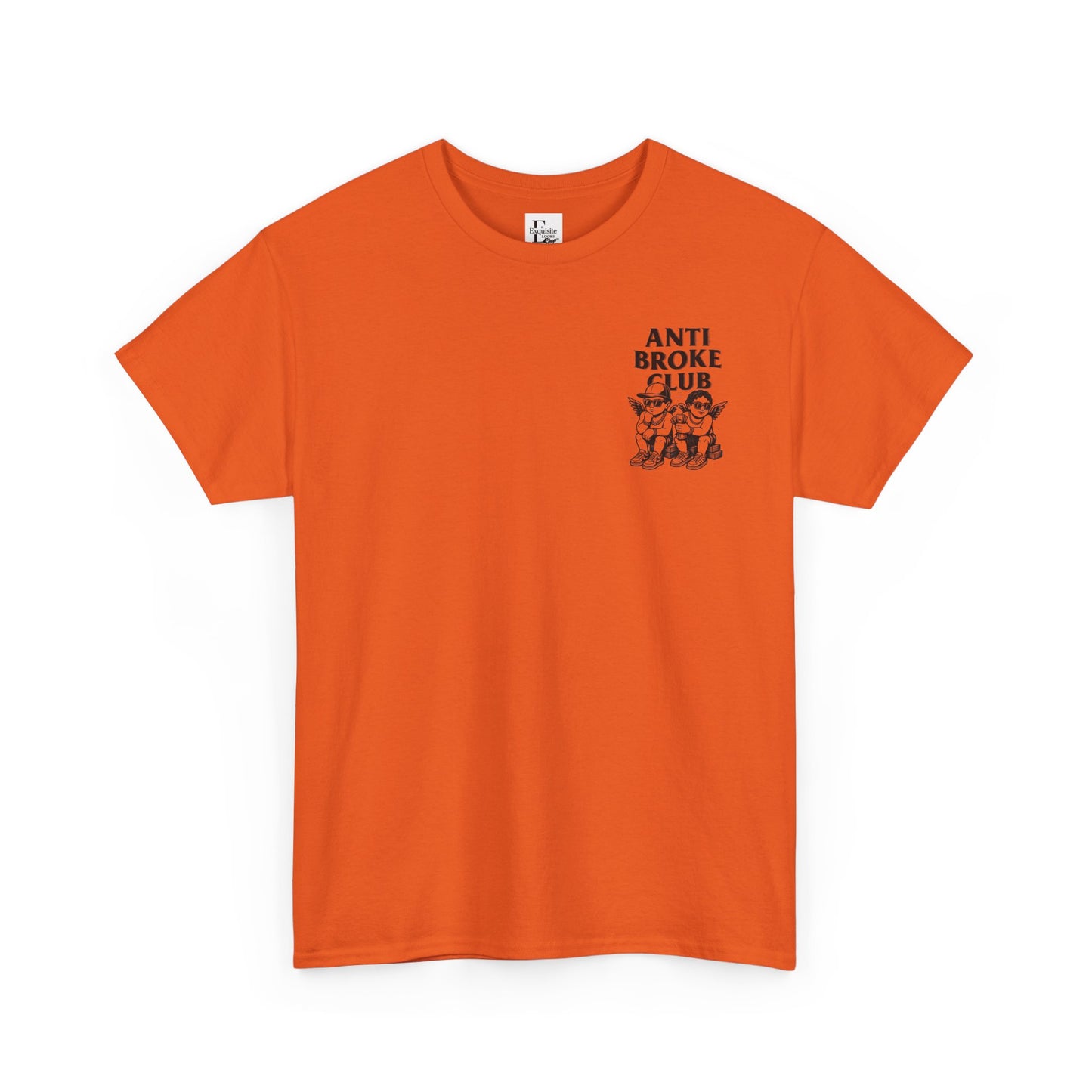 Anti Broke Club Graphic Tee, Casual Wear, Gift for Friends, Streetwear, Statement Shirt