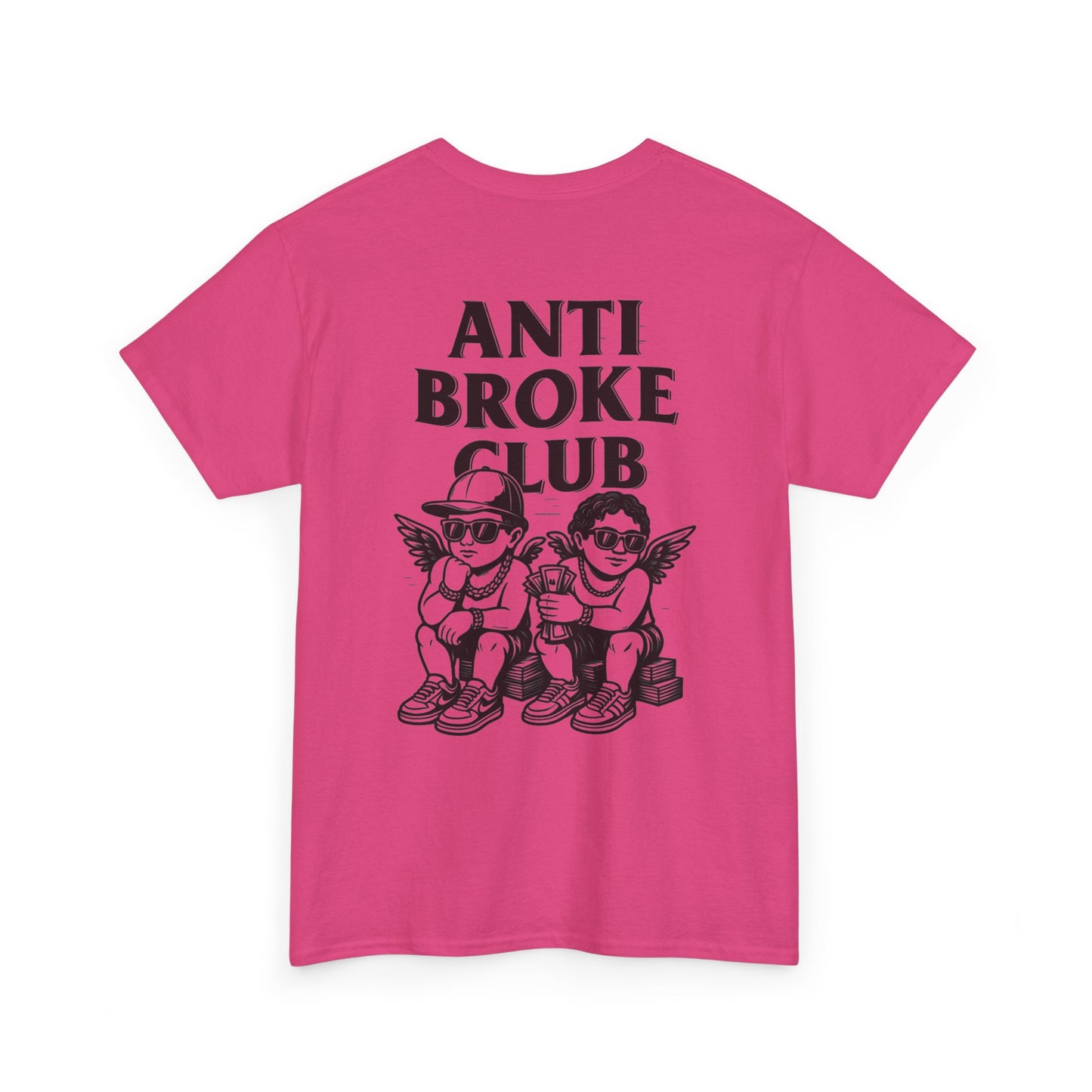 Anti Broke Club Graphic Tee, Casual Wear, Gift for Friends, Streetwear, Statement Shirt