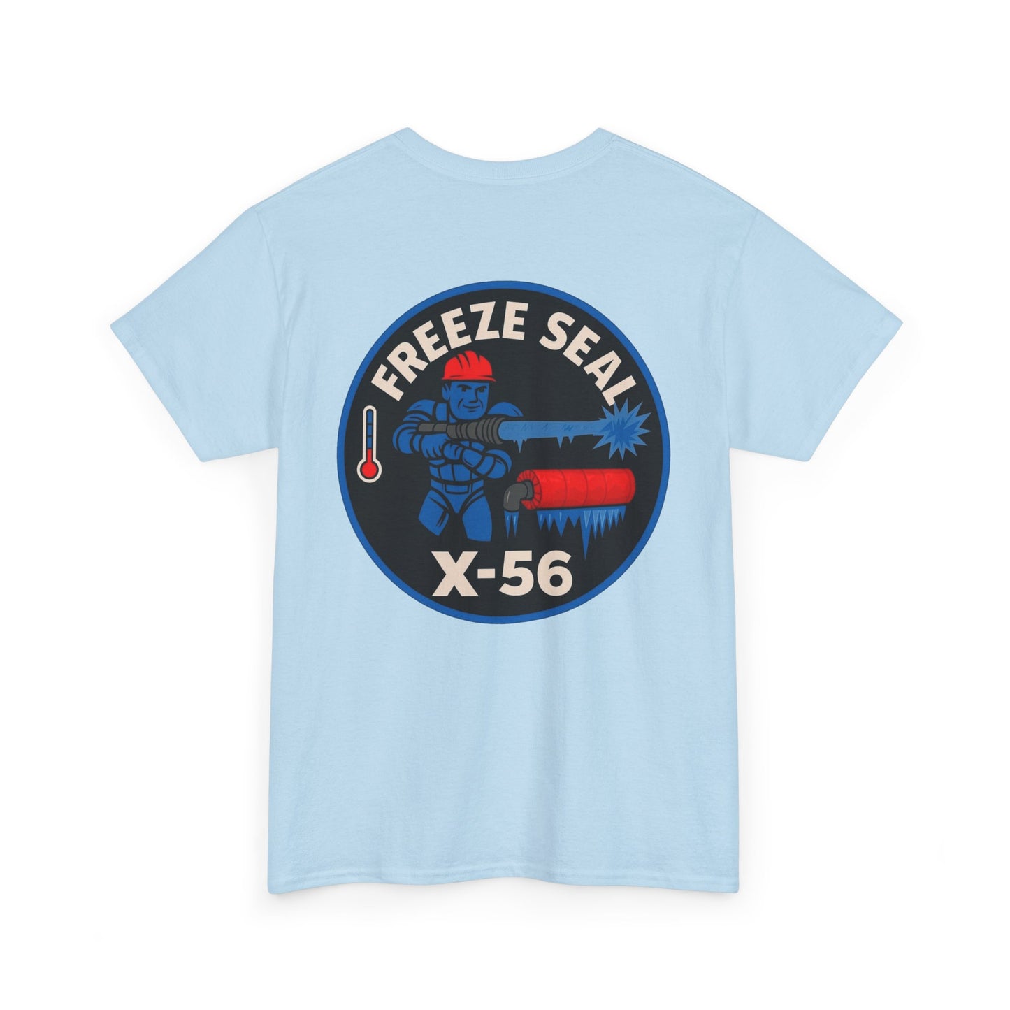 Freeze Seal worker red jacket t shirt  Unisex Cotton Tee