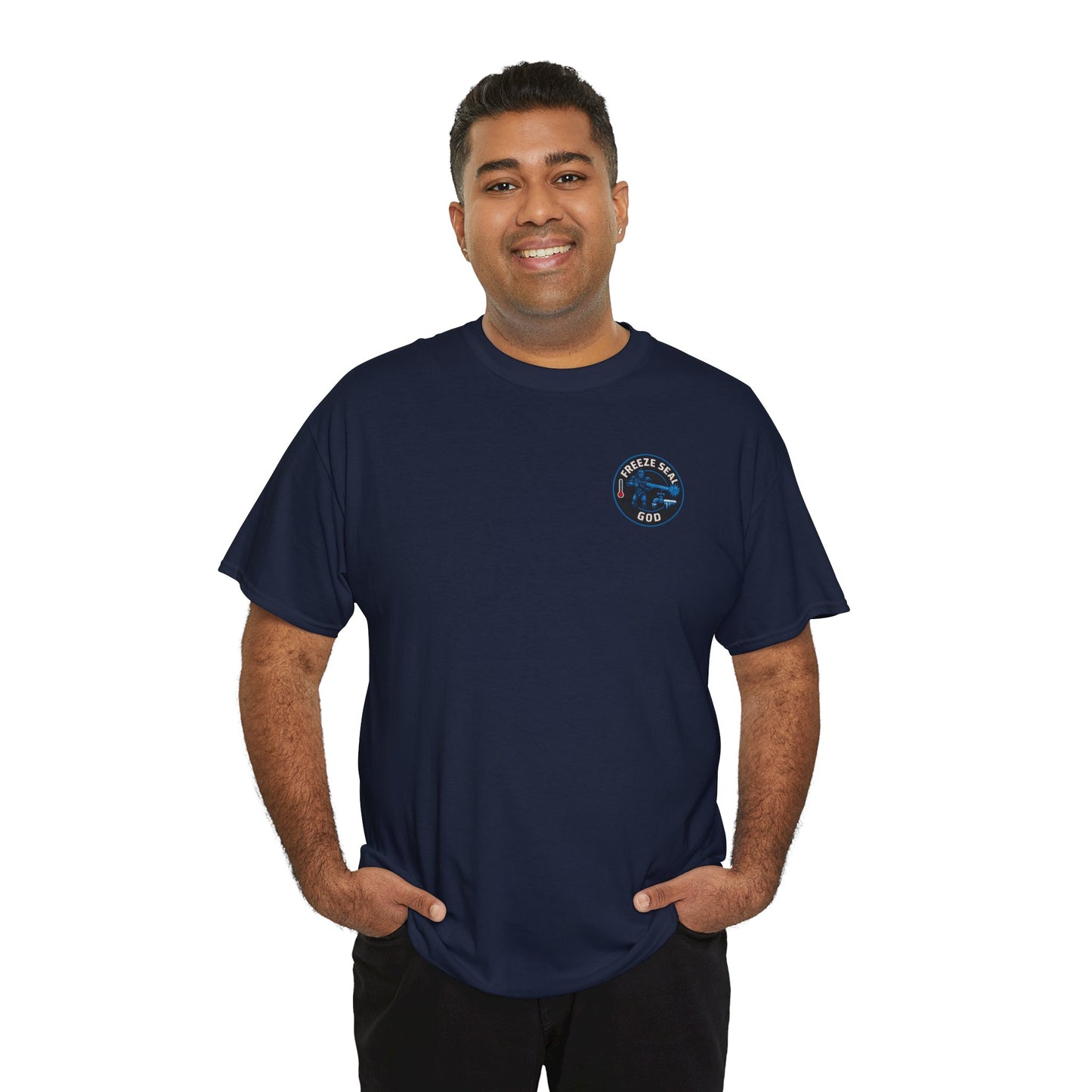 Freeze seal god logo unisex Heavy Cotton Tee