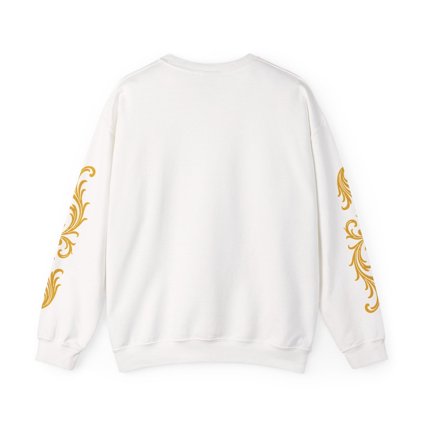 "Sovrn" sovereign  Wear the throne"  Luxury Gold Crest Crewneck Sweatshirt