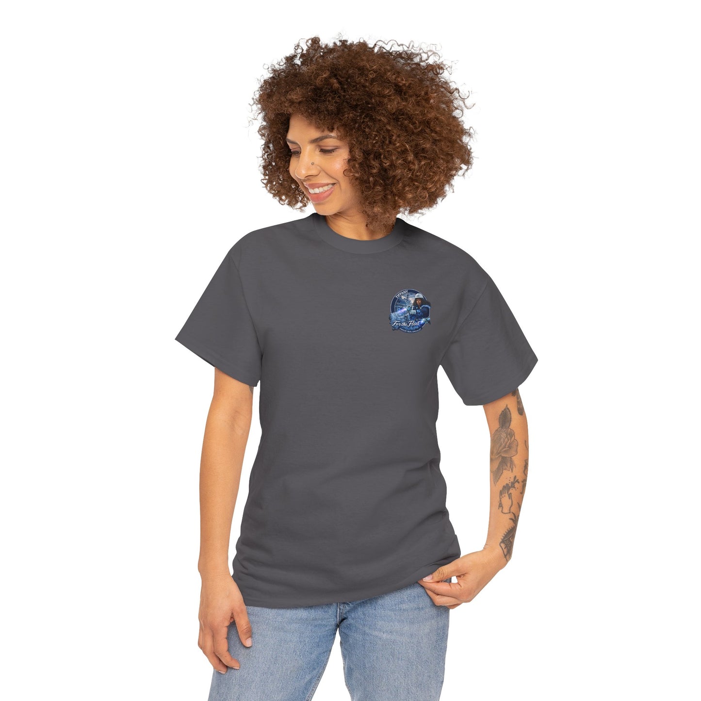 For the Fleet Tee — 'Tiffany' Space Pilot Graphic T-Shirt