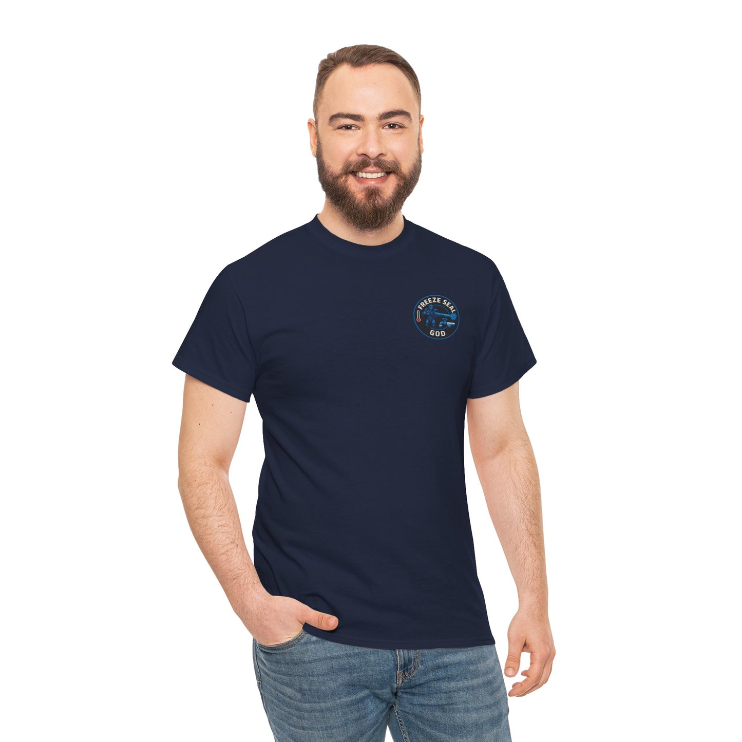 Freeze seal god logo unisex Heavy Cotton Tee