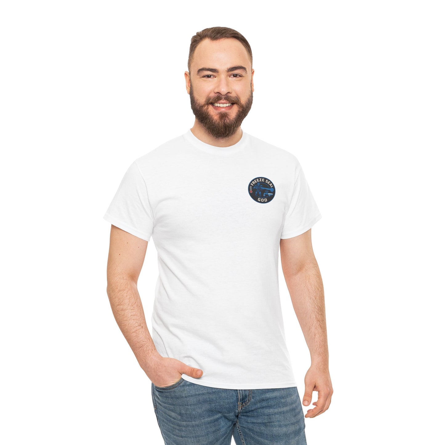 Freeze seal god logo unisex Heavy Cotton Tee