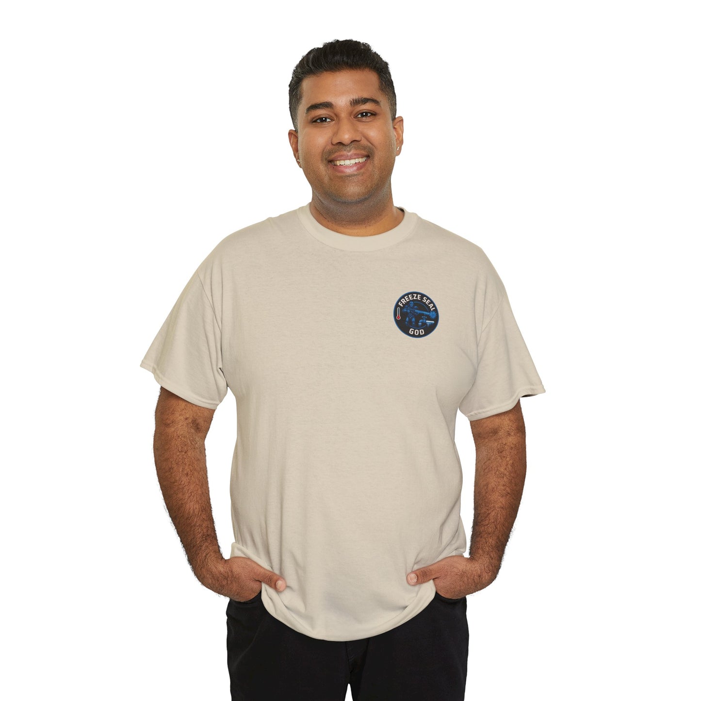 Freeze seal god logo unisex Heavy Cotton Tee