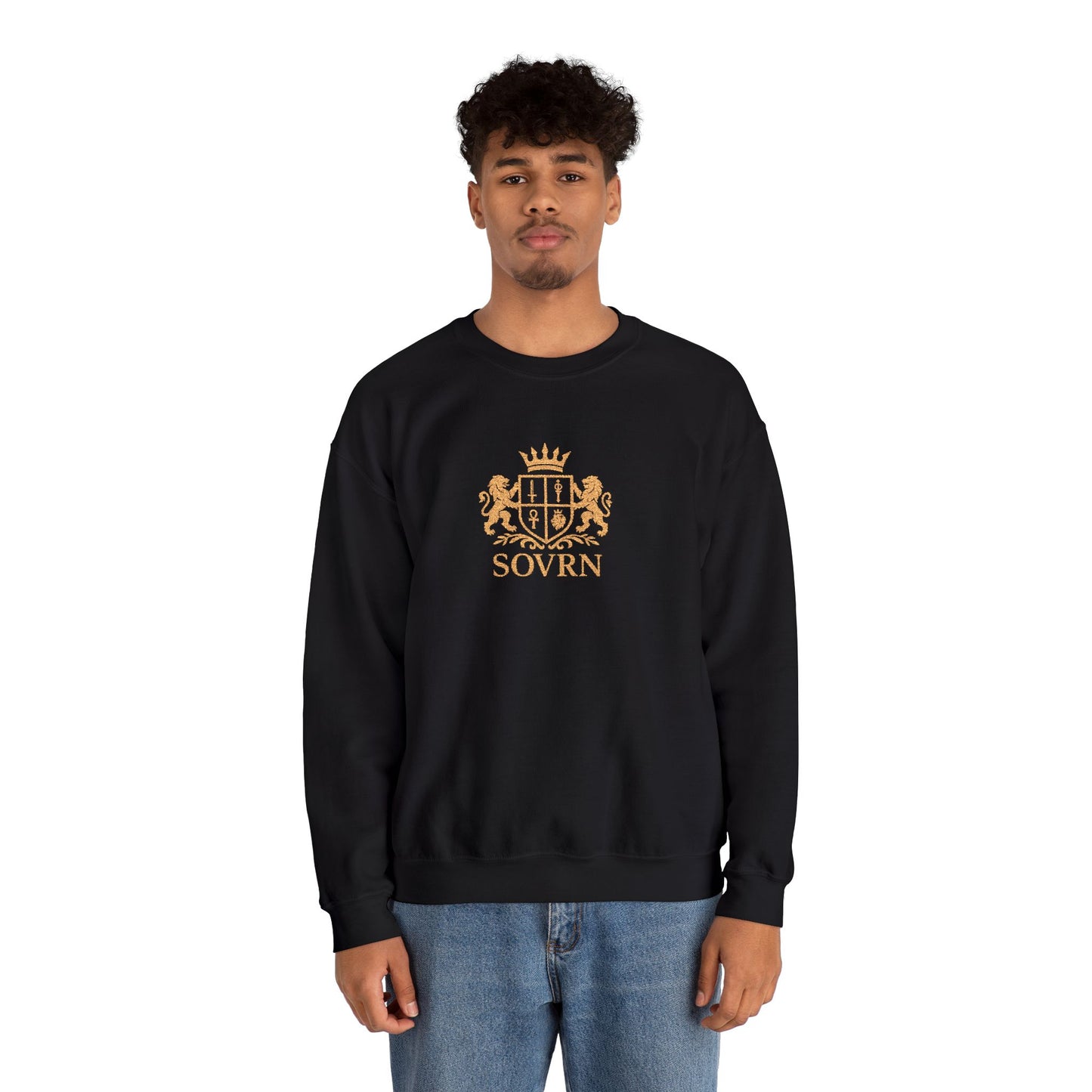 SOVRN "Red and Gold" Embroidered sweatshirt
