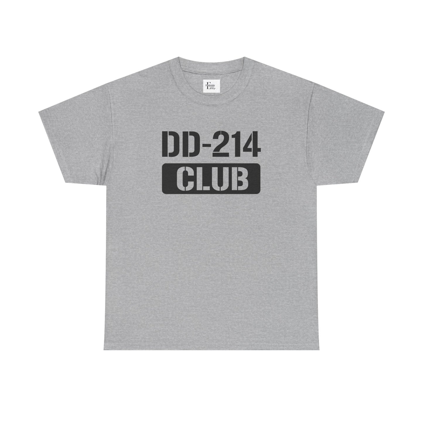 DD-214 Club Unisex Heavy Cotton Tee, Veterans Shirt, Patriotic T-Shirt, Casual Wear, Military Pride Apparel