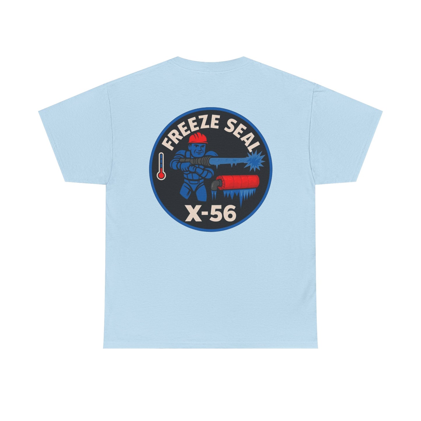 Freeze Seal worker red jacket t shirt  Unisex Cotton Tee