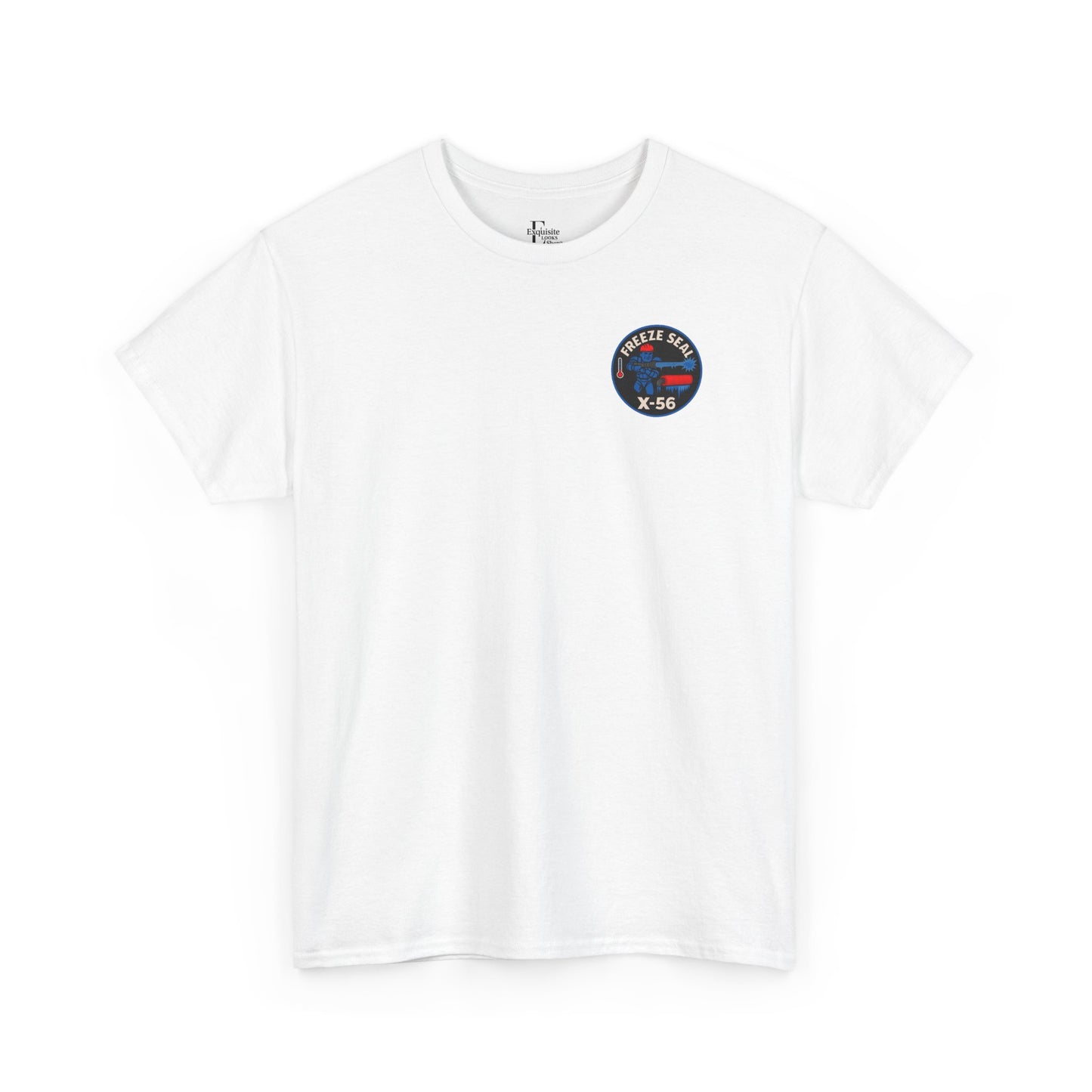 Freeze Seal worker red jacket t shirt  Unisex Cotton Tee