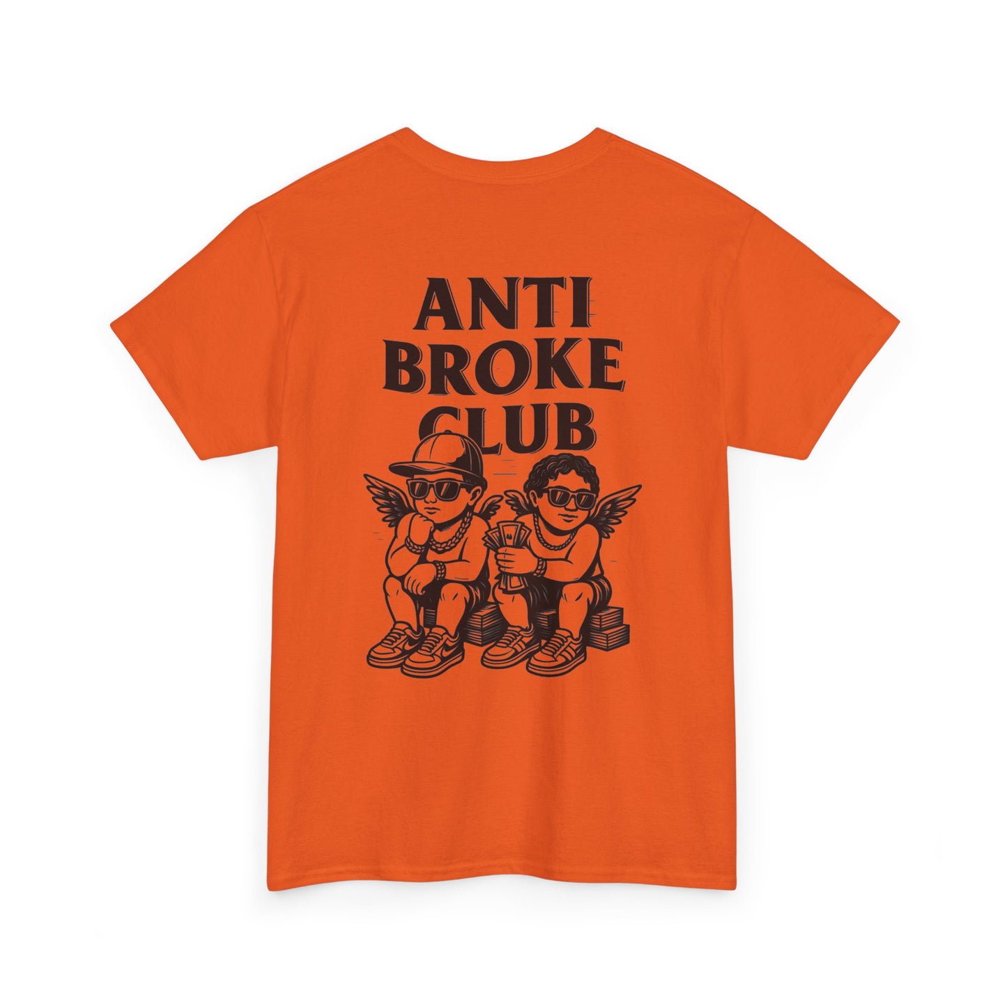 Anti Broke Club Graphic Tee, Casual Wear, Gift for Friends, Streetwear, Statement Shirt