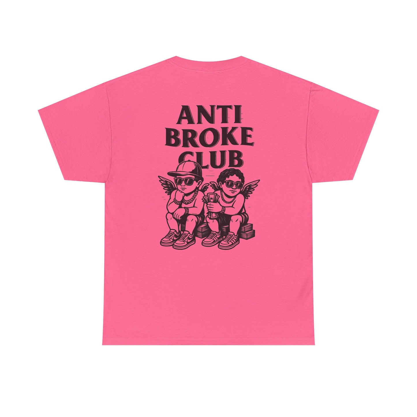 Anti Broke Club Graphic Tee, Casual Wear, Gift for Friends, Streetwear, Statement Shirt
