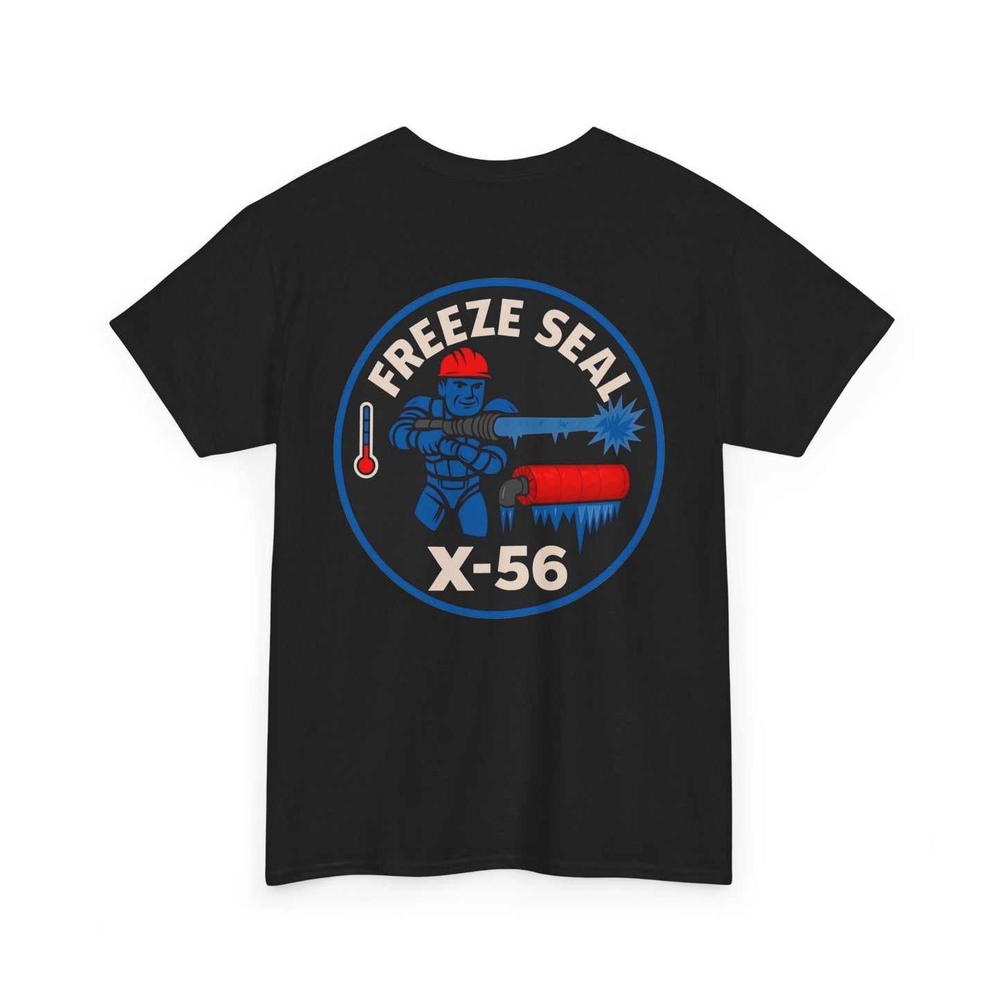 Freeze Seal worker red jacket t shirt  Unisex Cotton Tee