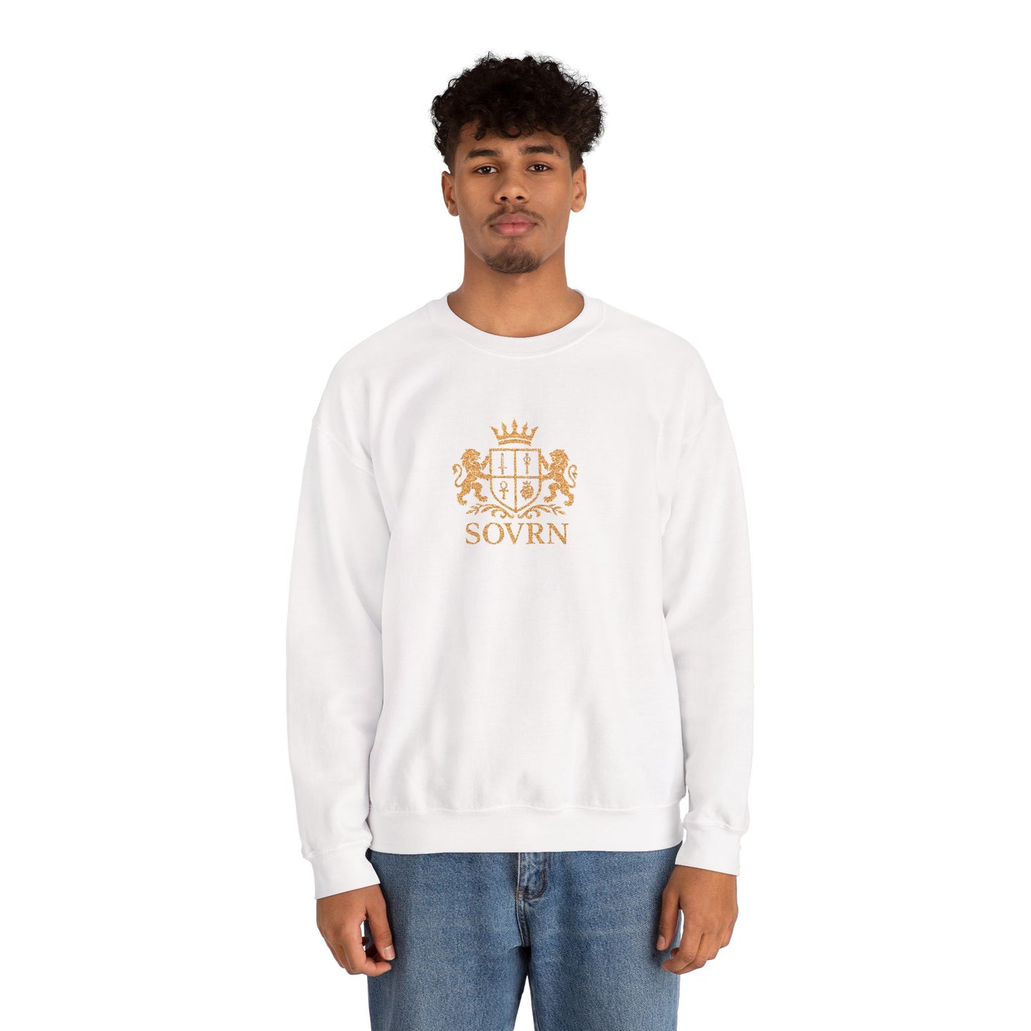 SOVRN "Red and Gold" Embroidered sweatshirt